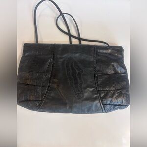 Vantage Saks Fifth Avenue Crossbody Shoulder Bag/Handbag USA reptile print